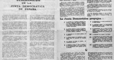 Declaración de la Junta Democrática de España (29 de julio de 1974).